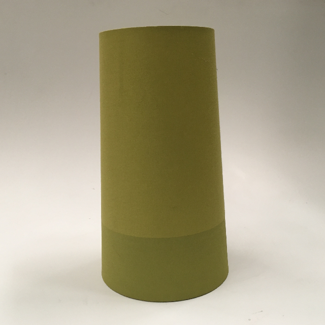 LAMPSHADE, Contemp (Small) - Olive Green Stripe 30cmH